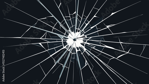 broken glass window