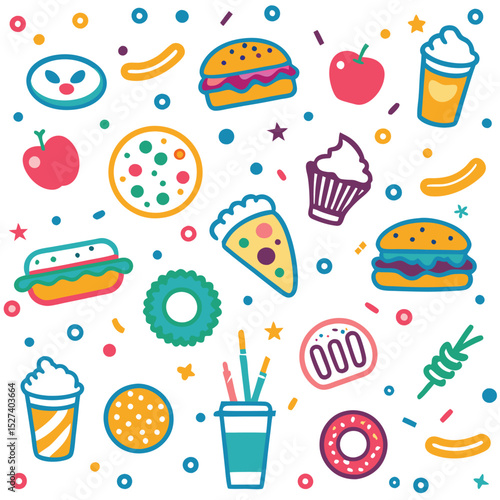 Colorful Food Pattern (1)