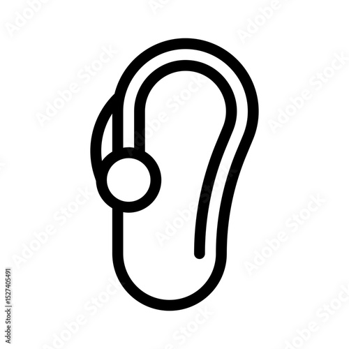 hearing aid line icon
