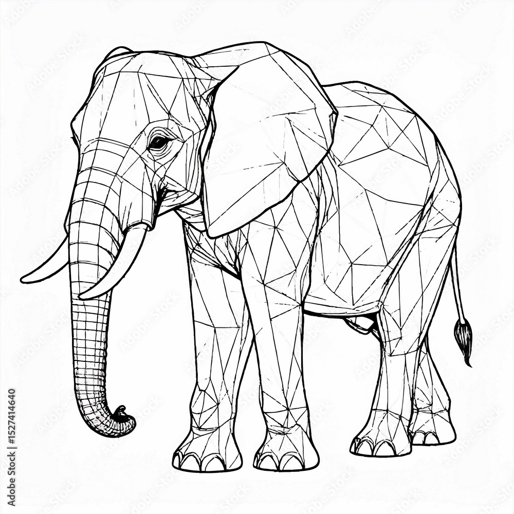 Obraz premium elephant vector illustration