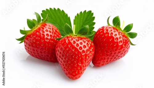 Wallpaper Mural strawberries isolated on white background Torontodigital.ca