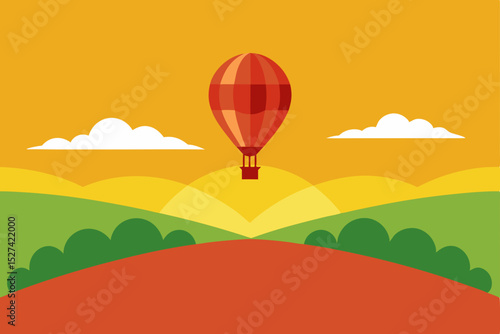 Sunrise Hot Air Balloon Ride A Serene Adventure Above Rolling Hills