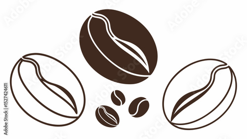 Coffee Beans in a Graphic Design
