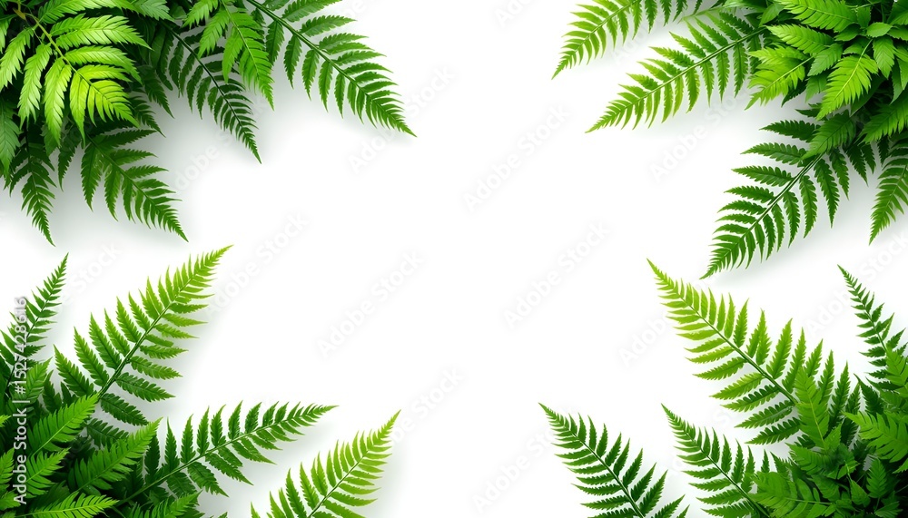 Top View of Lush Green Fern Plant Isolated on Transparent Background for Design Projects Top View of Lush Green Fern Plant Isolated on Transparent Background for Design Projects