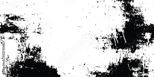 Abstract grunge texture background design. Vector grunge black and white distressed texture background. 
