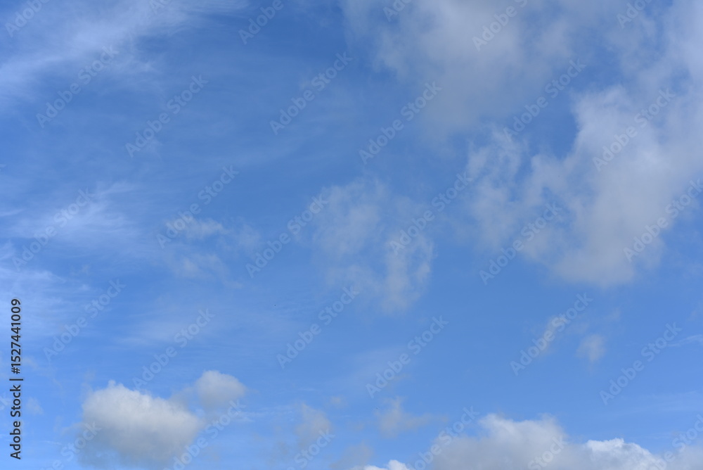 Naklejka premium blue sky with clouds