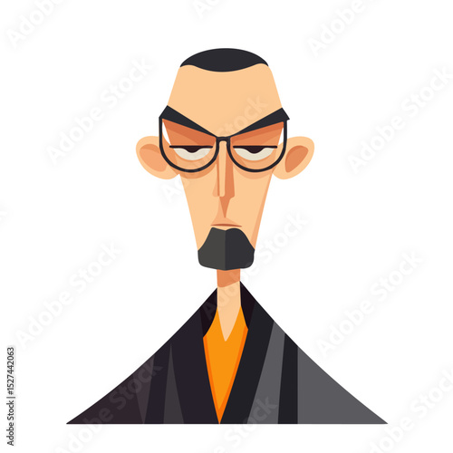 2D flat Ney illustration vector, isolated on a white background.