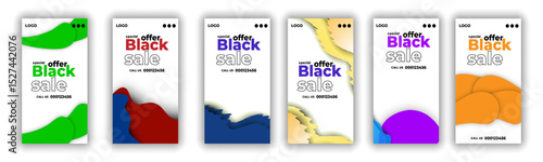 Black Friday super sale social media banner template
