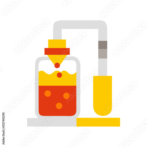 Microplastic Sample Preparation Kit with Filtration Apparatus Isolated Cutout