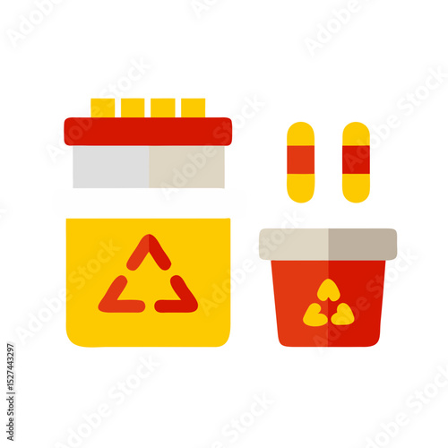 Microplastic Sample Preservation Kit with Storage Containers Isolated Cutout