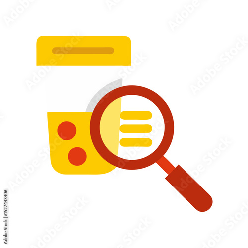 Microplastic Test Kit with Magnifying Glass Isolated