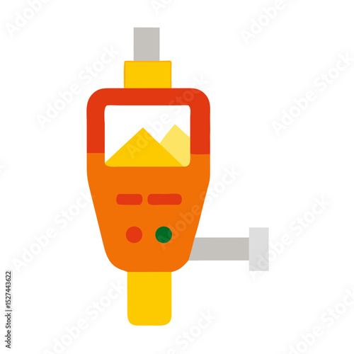 Portable Microplastic Analyzer with Real Time Data Display illustration Cutout