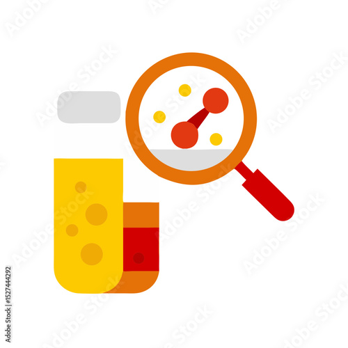 Scientist Analyzing Microplastic Data with Software Transparent illustration