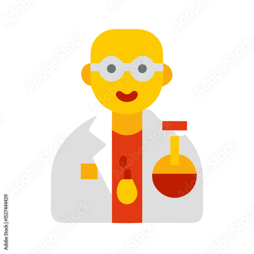 Scientist with Microplastic Kit illustration Transparent Background