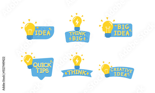 Idea Lightbulb Labels