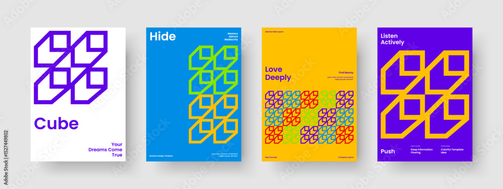 Obraz premium Abstract Flyer Layout. Isolated Book Cover Template. Modern Poster Design. Banner. Background. Report. Business Presentation. Brochure. Pamphlet. Handbill. Journal. Notebook. Catalog
