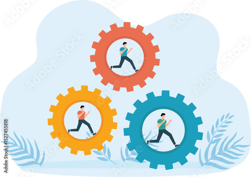 Organization efficiency and development and workflow, business strategy to make team success
