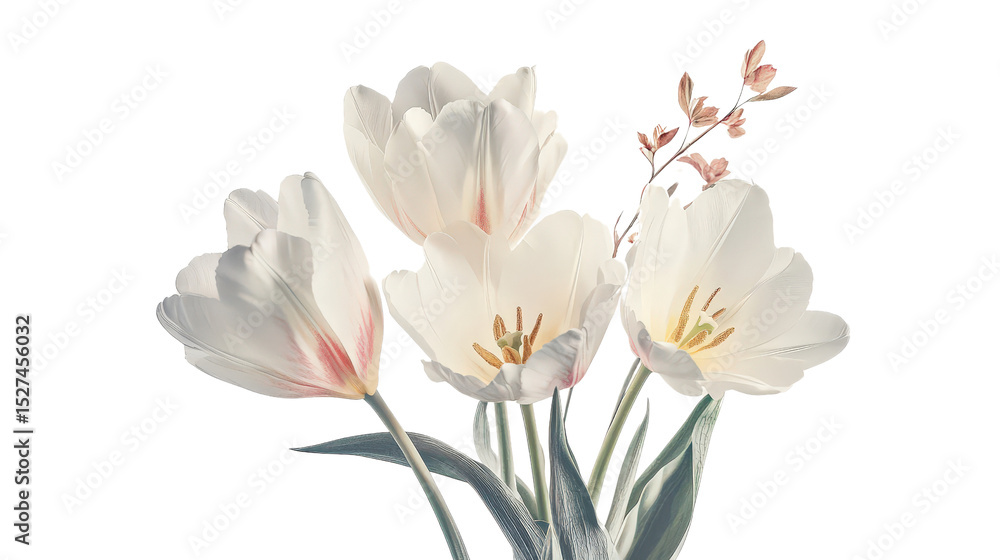 Fresh tulip flower Transparent background, PNG file Fresh tulip flower Transparent background, PNG file