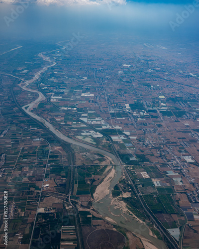 aerial view of the city