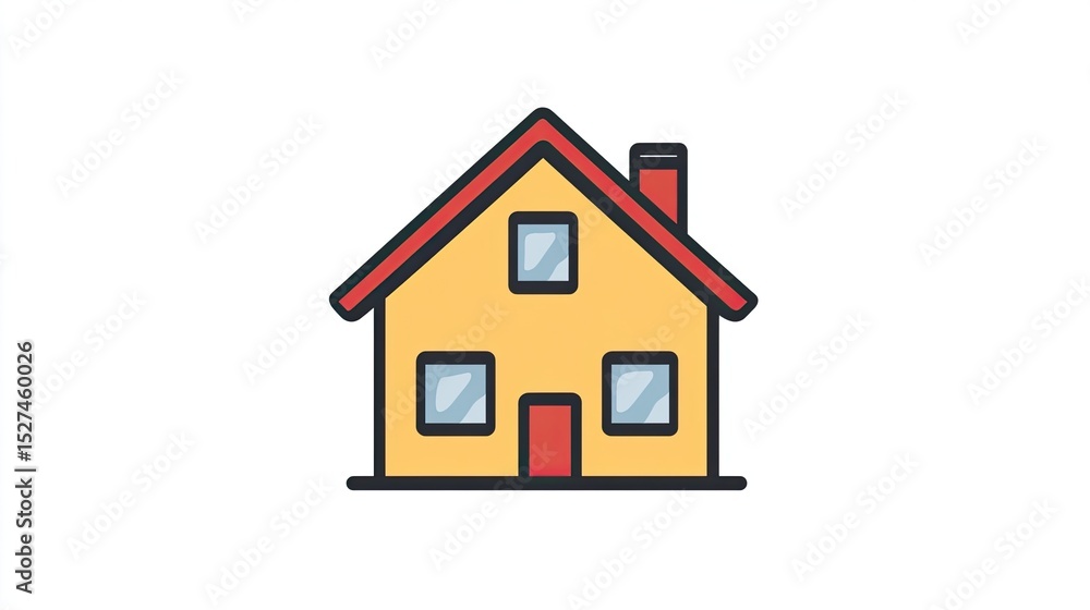 Minimalistic Home Roof Icon Symbolizing Shelter and Protection in Simple Line Art Minimalistic Home Roof Icon Symbolizing Shelter and Protection in Simple Line Art