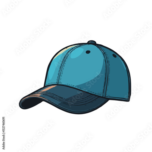 blue baseball cap