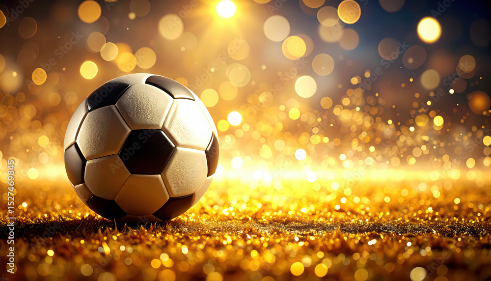 Fototapeta premium Ball on the empty space background.
