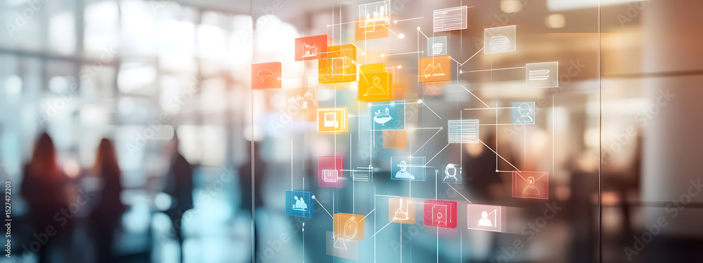 Obraz premium Process Tree in Modern Design