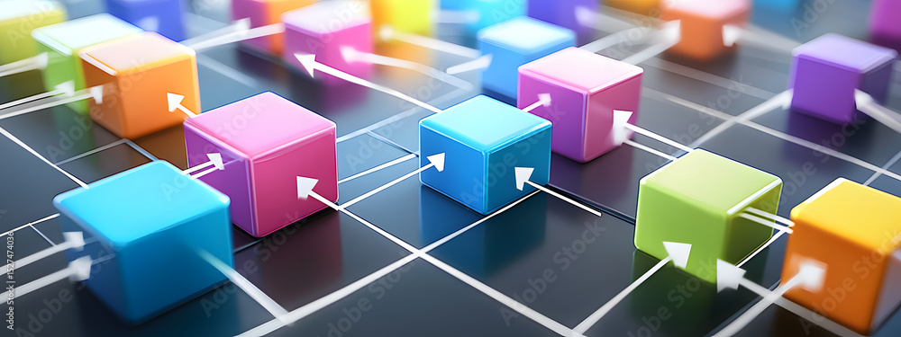 Obraz premium Modern Org Chart Interface