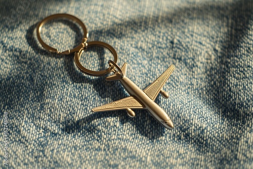 airplane shaped keychain