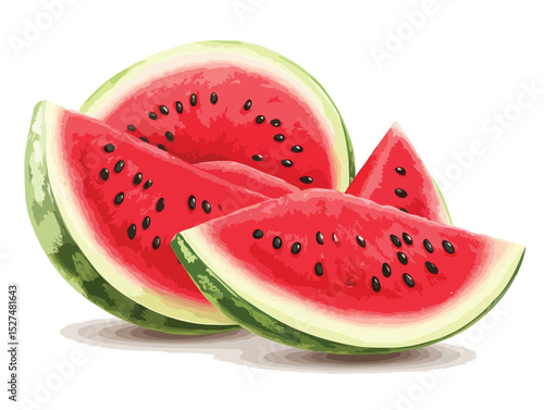 Watermelon vector art