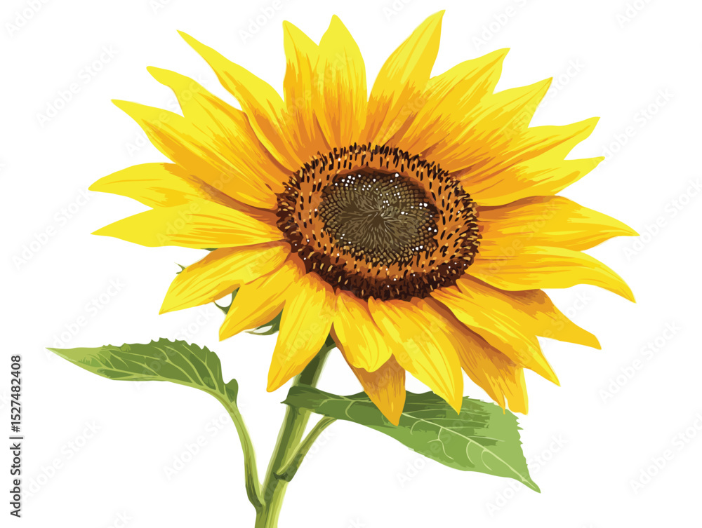 Obraz premium sunflower vector art
