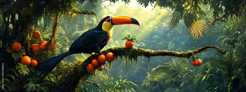 Fototapeta premium Tropical Toucan Perch