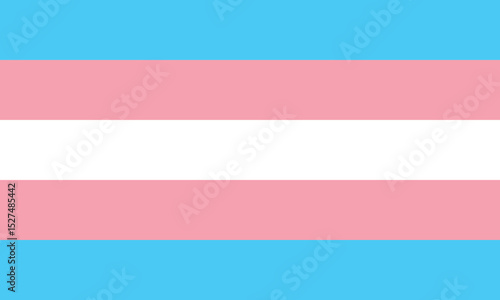 Transgender Flag. Card or banner Flag for LGBT, LGBTQ or LGBTQIA+ Pride. Love, freedom, support, rights. Lesbian, gay, bisexual, and transgender flag. Pride month June. Pride background