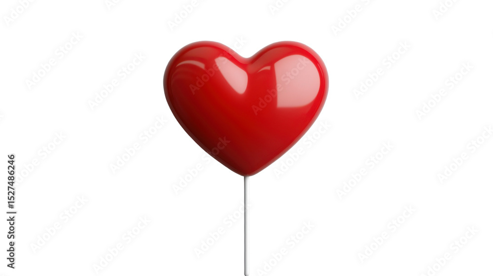 red heart shaped lollipop isolated on white background red heart shaped lollipop isolated on white background