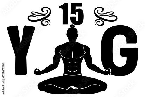 15 days of yoga fitness challenge graphic