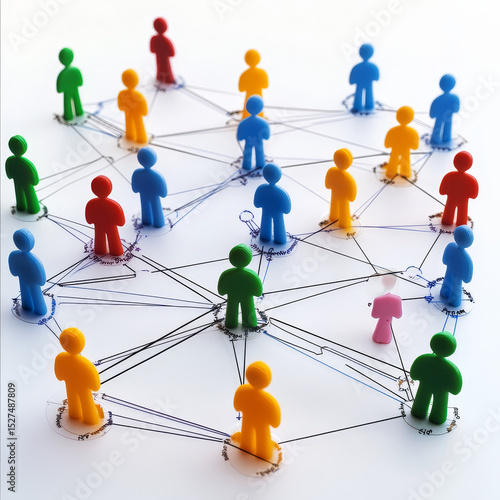 B2B (business to business). Businessman touch base with clients, build relationships through networking, establish trust with partners, generate leads through referrals.