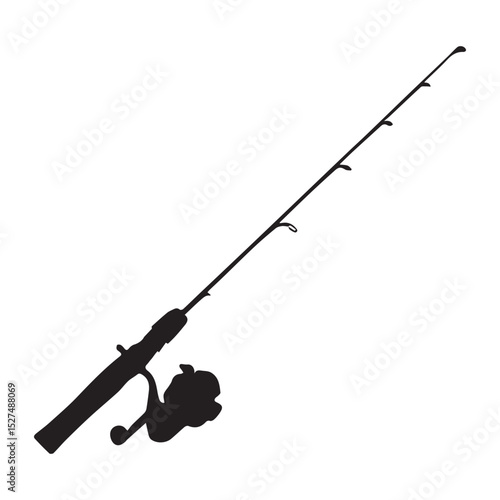 fishing rod silhouette