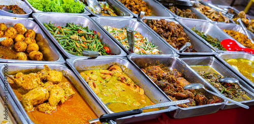 Photography Street food sold at Jalan Alor market, Kuala Lumpur, Malaysia