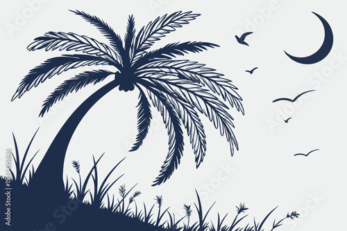 palm tree silhouette