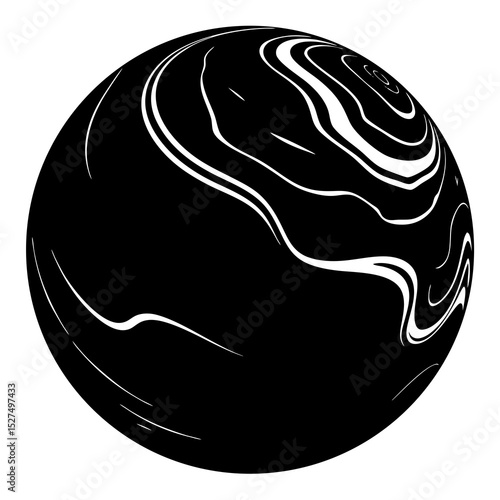 galaxy silhouette icon on white background