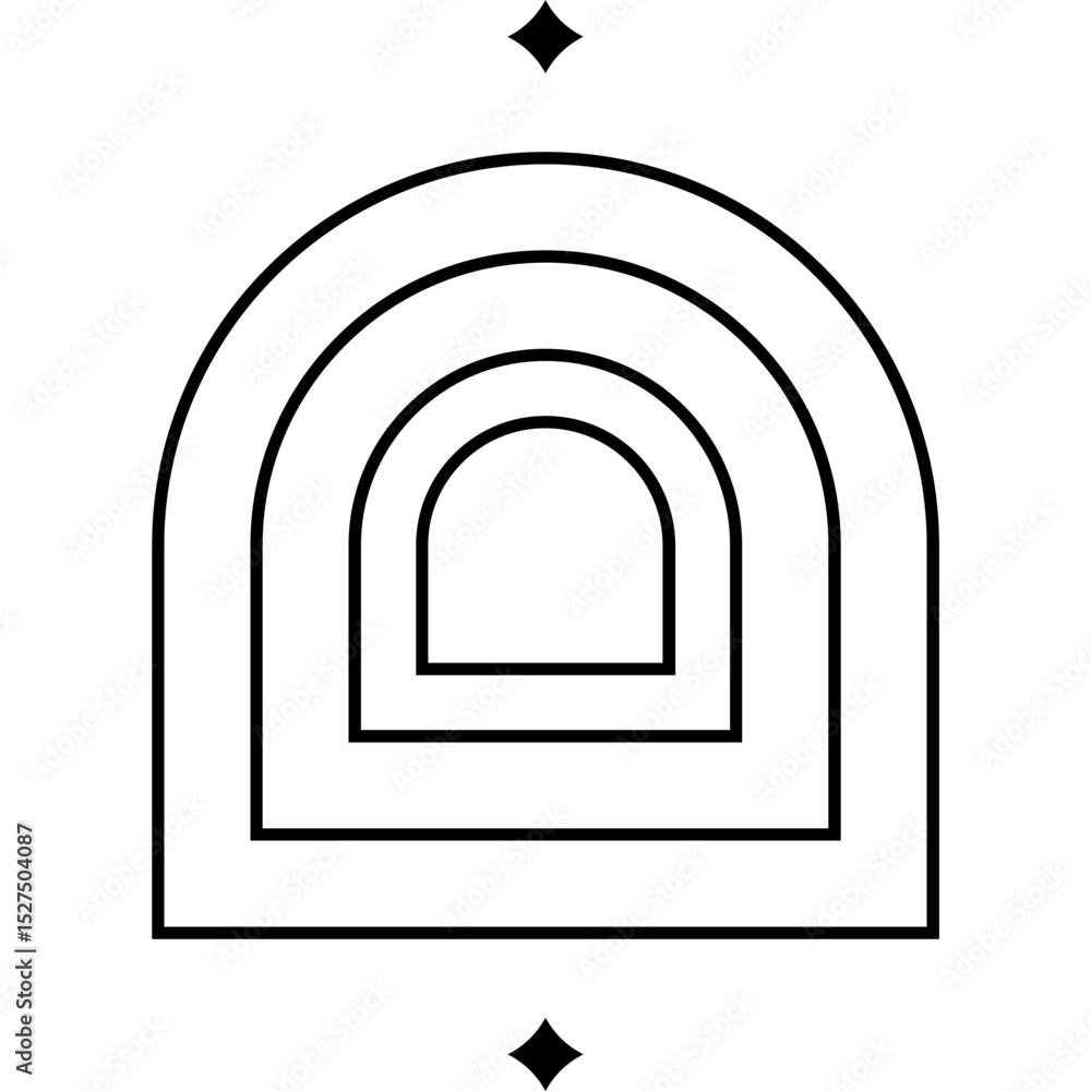 Fototapeta premium Aesthetic Geometric Line