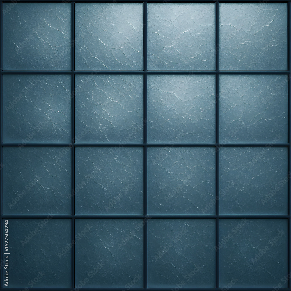 Naklejka premium Slate-Gray Frosted Glass Lattice with Fractal Etchings