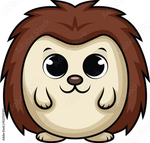 Cute Baby Hedgehog Vector Image