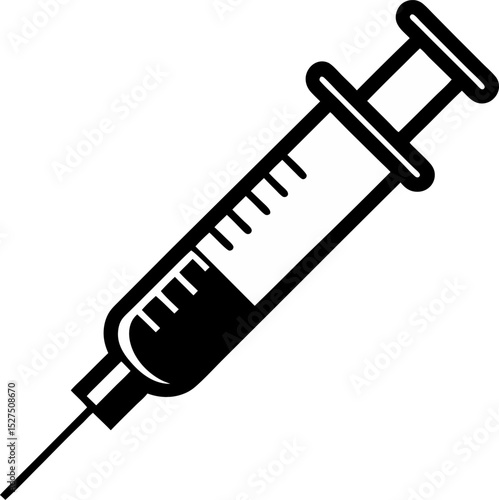 syringe isolated on white