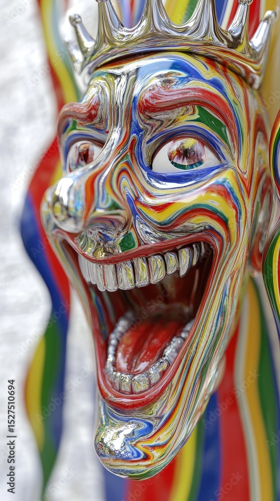 Colorful, joyful face mask Colorful, joyful face mask