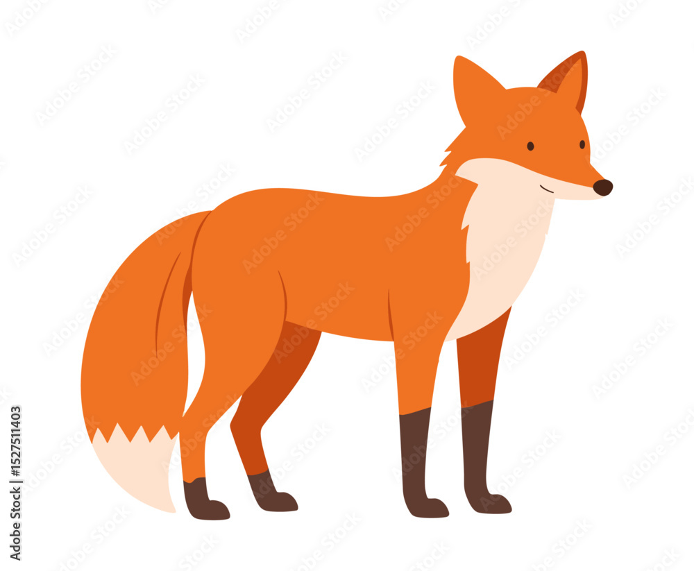 Obraz premium Lis ilustracja