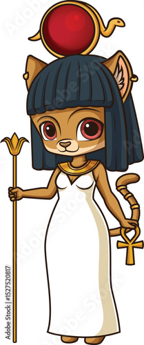 Ancient Egyptian God Tefnut Vector Image
