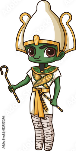 Ancient Egyptian God Osiris Vector Image