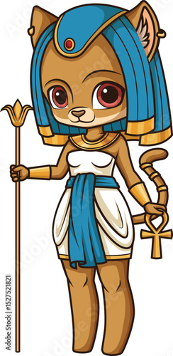 Ancient Egyptian God Sekhmet Vector Image