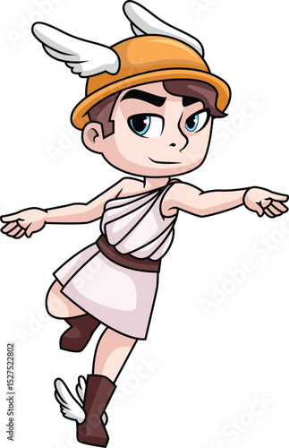 Hermes The Messenger Of The Gods Vector Image